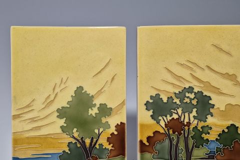 Carl Sigmund Luber Jugendstil Tiles