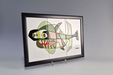 Cesar Manrique Tablet mosaic tiles