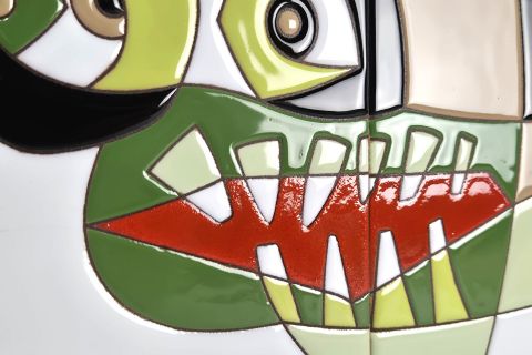 Cesar Manrique Tablet mosaic tiles