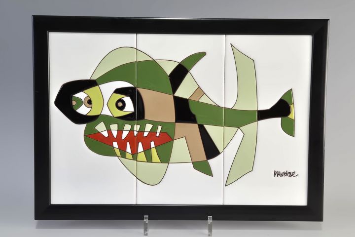 Cesar Manrique Tablet mosaic tiles