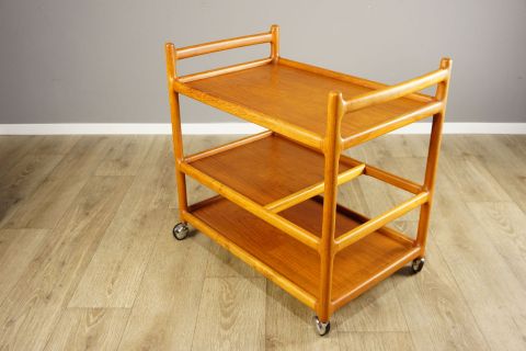 CF Christensen Silkeborg Bar Trolley Teak 60s
