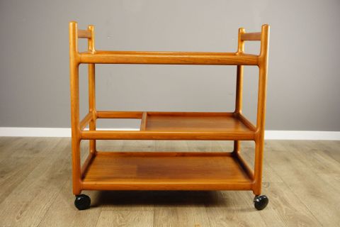 CF Christensen Silkeborg Bar Trolley Teak 60s