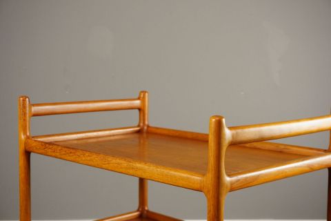 CF Christensen Silkeborg Bar Trolley Teak 60s