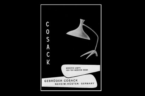 Mid Century Cosack Diabolo Crowfood Lamp