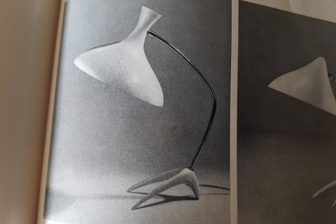 Mid Century Cosack Diabolo Crowfood Lamp