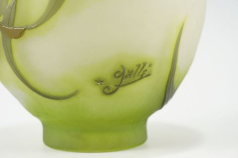 Emile Galle Art Nouveau Eucalyptus Vase Nancy