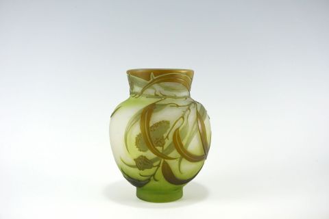 Emile Galle Art Nouveau Eucalyptus Vase Nancy