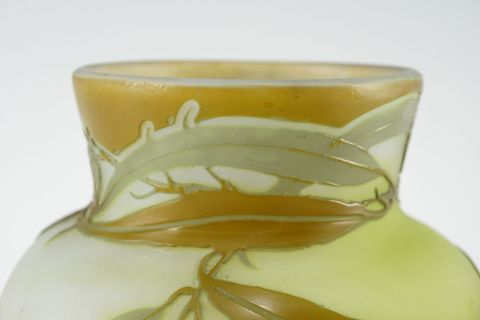 Emile Galle Art Nouveau Eucalyptus Vase Nancy