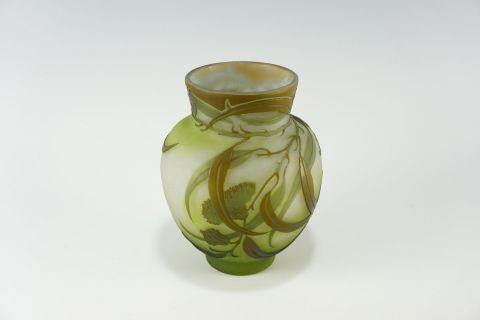 Emile Galle Art Nouveau Eucalyptus Vase Nancy