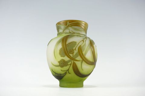 Emile Galle Art Nouveau Eucalyptus Vase Nancy