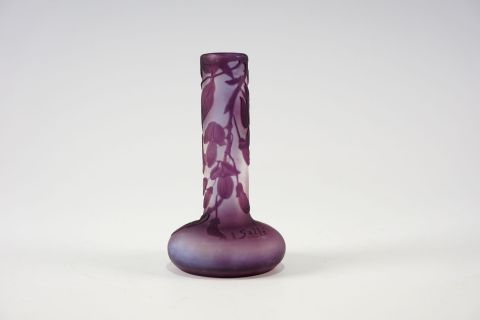 Emile Galle Jugendstil Solifleur Wisteria Vase