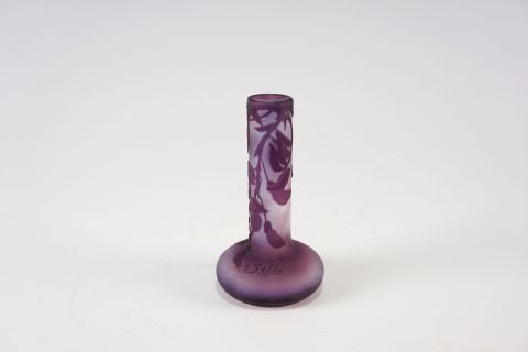 Emile Galle Art Nouveau Solifleur Wisteria Vase