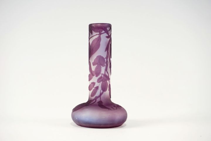 Emile Galle Jugendstil Solifleur Wisteria Vase