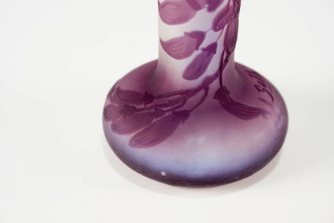 Emile Galle Art Nouveau Solifleur Wisteria Vase