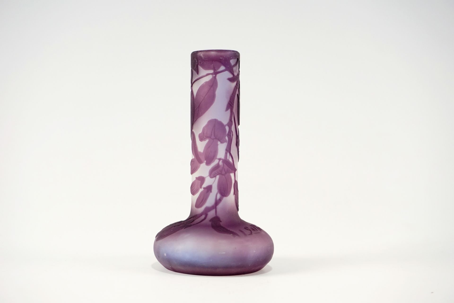 Emile Galle Jugendstil Solifleur Wisteria Vase