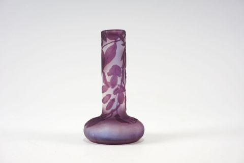 Emile Galle Art Nouveau Solifleur Wisteria Vase