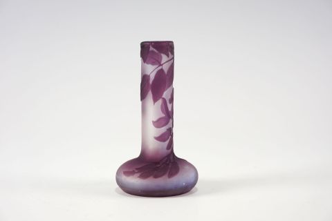 Emile Galle Art Nouveau Solifleur Wisteria Vase