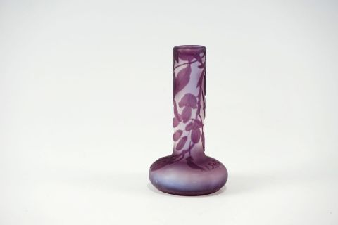 Emile Galle Art Nouveau Solifleur Wisteria Vase