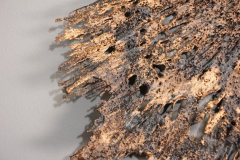 Fat Lava Brutalist Wand Skulptur 60s