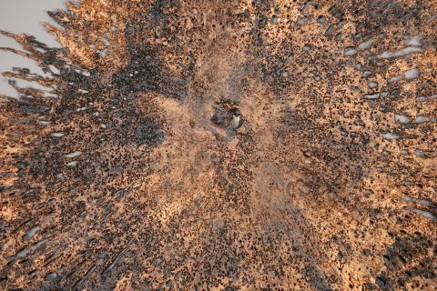 Fat Lava Brutalist Wand Skulptur 60s