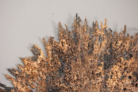 Fat Lava Brutalist Wand Skulptur 60s