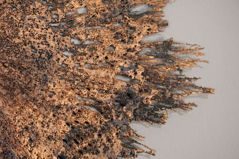 Fat Lava Brutalist Wand Skulptur 60s