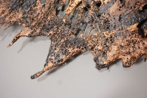 Fat Lava Brutalist Wand Skulptur 60s