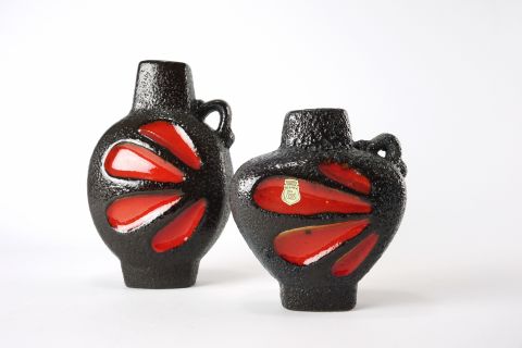 Fat Lava West German Pottery Vase - ES Ceramic