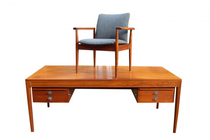 Finn Juhl Desk & Chair Teak
