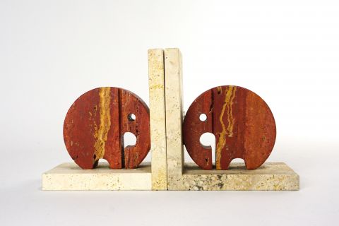 Fratelli Mannelli Travertine Bookends