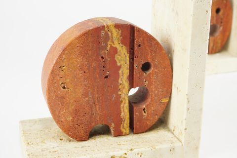 Fratelli Mannelli Travertine Bookends