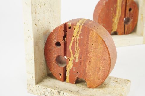 Fratelli Mannelli Travertine Bookends