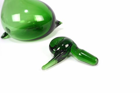 Gio Ponti Empoli Verde Glass Decanter Murano