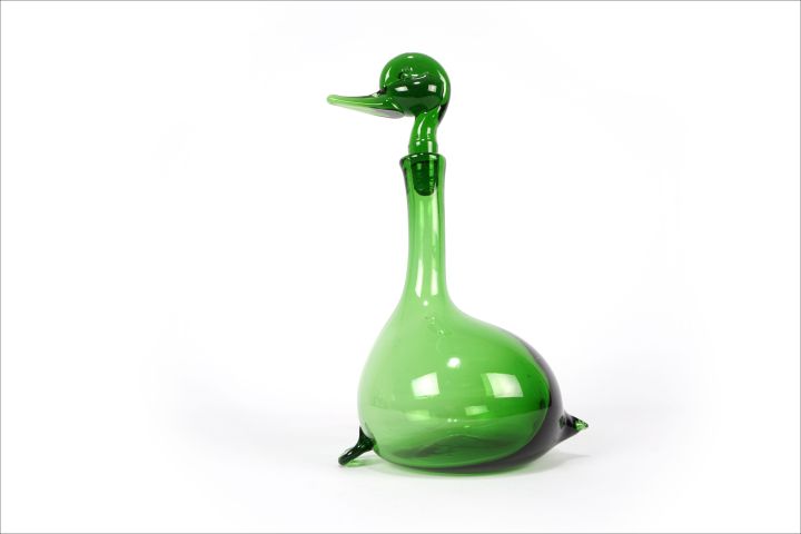 Gio Ponti Empoli Verde Glas Karaffe Murano