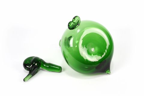 Gio Ponti Empoli Verde Glass Decanter Murano