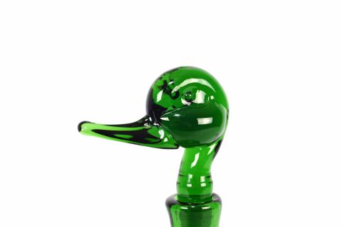 Gio Ponti Empoli Verde Glass Decanter Murano