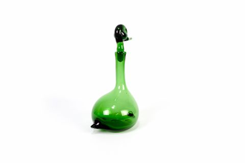 Gio Ponti Empoli Verde Glas Karaffe Murano