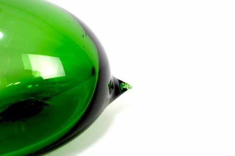 Gio Ponti Empoli Verde Glass Decanter Murano