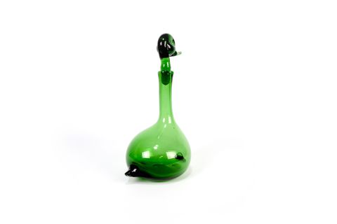 Gio Ponti Empoli Verde Glass Decanter Murano