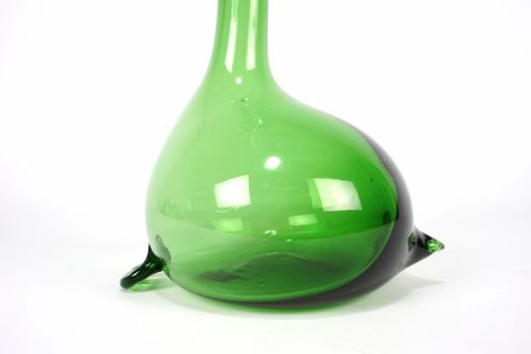 Gio Ponti Empoli Verde Glass Decanter Murano