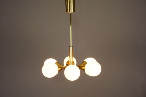 Golden Kaiser Sputnik Lampe