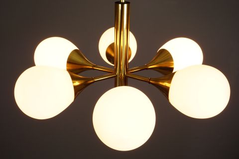 Golden Kaiser Sputnik Lampe