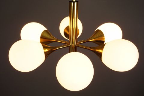 Golden Kaiser Sputnik Lampe