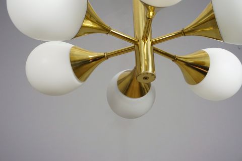 Golden Kaiser Sputnik Lampe