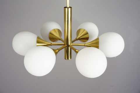 Golden Kaiser Sputnik Lampe