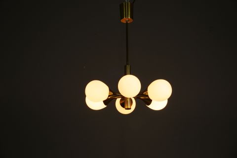 Golden Kaiser Sputnik Lampe