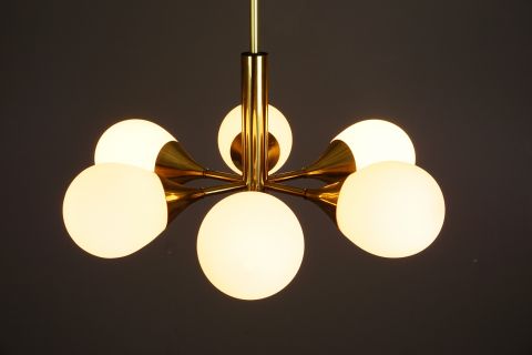 Golden Kaiser Sputnik Lampe