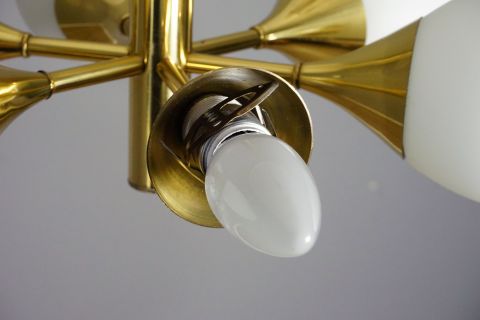 Golden Kaiser Sputnik Lampe