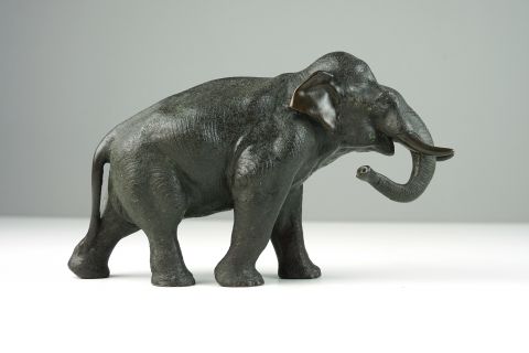 Japan Meiji Period    Bronze Elephant