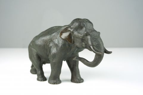 Japan Meiji Period    Bronze Elephant